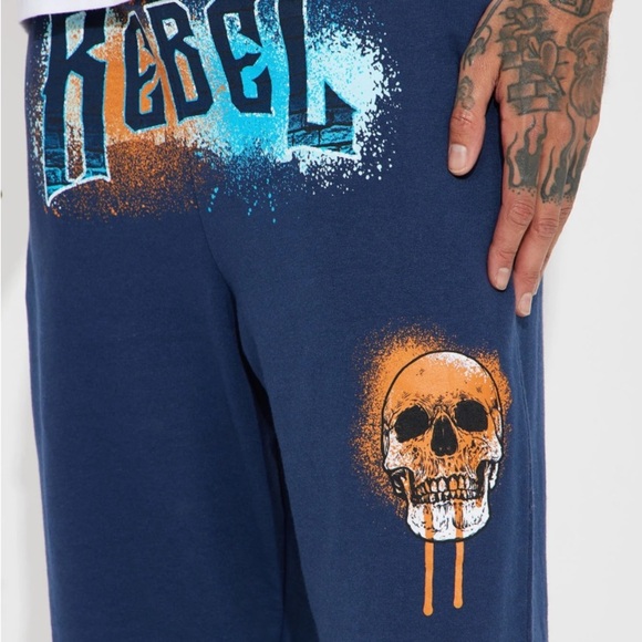 Rebel Mode Sweatpant - Navy NWOT size M - Picture 1 of 3